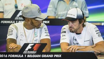 Alonso y Hamilton en Bélgica.
