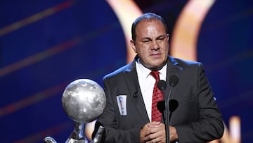   Cuauhtemoc Blanco during the Investiture Ceremony of the International Soccer Hall of Fame 2023, where legends of national and international soccer held at the Gota de Plata Auditorium, on October 10, 2023 .

<br><br>

Cuauhtemoc Blanco durante la Ceremonia de Investidura del Salon de la Fama del Futbol Internacional 2023, donde leyendas del futbol nacional e internacional realizado en el Auditorio Gota de Plata, el 10 de Octubre del 2023.