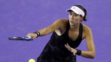 Garbi&ntilde;e Muguruza, en el torneo de Mosc&uacute;.