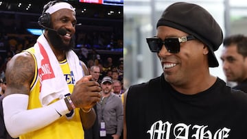 La felicitación de Ronaldinho a LeBron