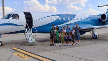 Sergio Ramos y Pilar Rubio: segunda parte de su luna de miel en avi車n privado y en familia