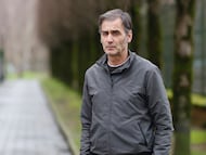 Martín Begiristain, exjugador de la Real Sociedad, que marcó un penalti en la final de la Copa del Rey de 1987 que ganaron los txuri-urdin al Atlético de Madrid.