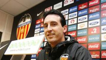 Unai Emery, técnico del Valencia.