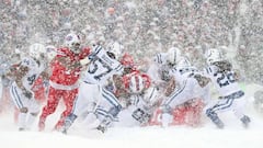 La impresionante nevada en Buffalo en el Colts 7-13 Bills