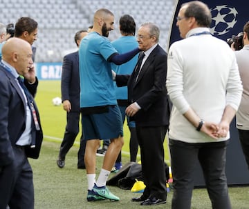 Los mimos del presidente a Benzema