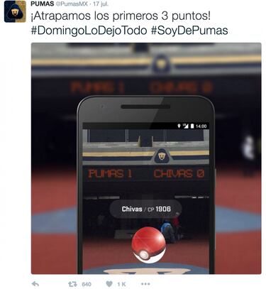 Clubes de la LIGA MX se unen a la fiebre de Pokémon GO