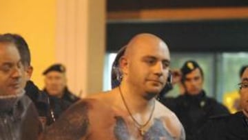 <b>PELIGROSO. </b>Bogdanov fue detenido tras el partido y está en la cárcel de mujeres de Pontedecimo.