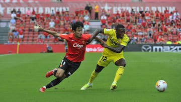 19/09/21 PARTIDO PRIMERA DIVISION FUTBOL MALLORCA - VILLARREAL KUBO Y ESTUPU?AN