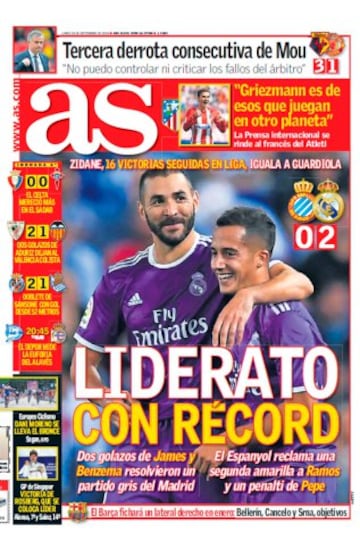 Las portadas de AS de septiembre