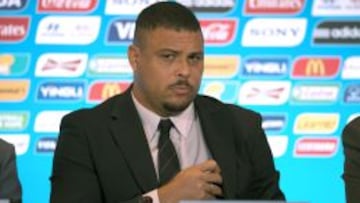 Ronaldo, en una rueda de prensa.