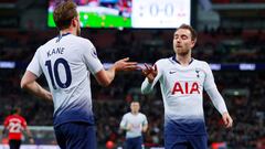 Kane y Eriksen, jugadores del Tottenham