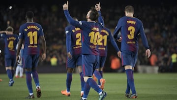 De la mano de Messi, el Barça ya tiene cerca el título.