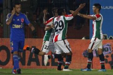 Palestino s&oacute;lo ha ganado uno de los &uacute;ltimos 11 partidos ante la U por Torneos Nacionales, con seis victorias azules y cuatro empates. Esa victoria fue 1-0 el 10-01-2014 en Santa Laura, con gol de Juan Ignacio Duma.