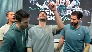 22/05/24 BALONCESTO DESPEDIDA RUEDA DE PRENSA DEL JUGADOR RIGO TOMEU JUGADOR BILBAO BASKET