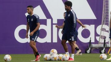 VALLADOLID, 16/09/21. PHOTOGENIC. ENTRENAMIENTO DEL REAL VALLADOLID. ANUAR, JANKO