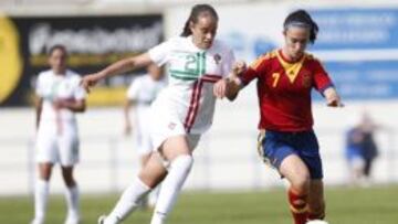 Nahikari García, en el primer partido del PreEuropeo ante Portugal.