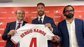 Presentación de Sergio Ramos con el Sevilla, en directo: última hora y reacciones