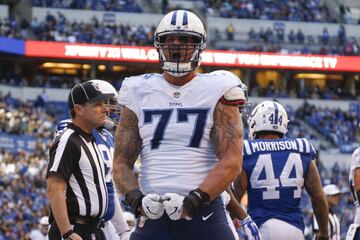 Lewan jugó todos los partidos de la temporada 2017 con los Tennessee Titans.