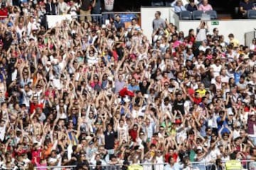 The Santiago Bernabéu was full to the rafters...