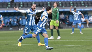 Partido Deportivo de La Coru&ntilde;a - Guijuelo. Gol Lara