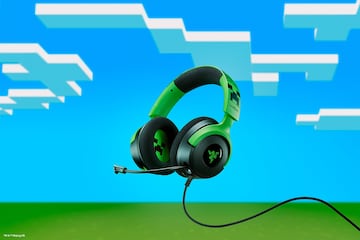 razer kraken v4 x minecraft edition auriculares cascos