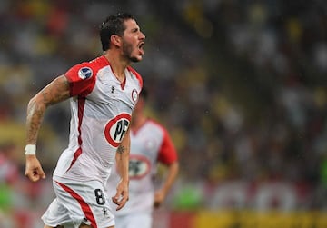 Unión La Calera, con un golazo de Gonzalo Castellani, empata 1-1 ante Fluminense en el Maracaná. Fue por la ida de la primera fase de Copa Sudamericana 2020.