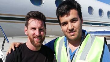 Messi viaja hasta Argentina para pasar la Navidad y lo hace con su avi&oacute;n privado.