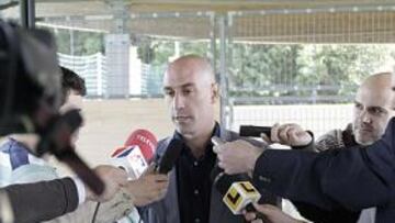 Luis Rubiales, en Vigo.