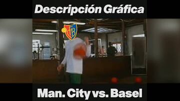 Descripción gráfica de la goleada del Manchester City al Basel