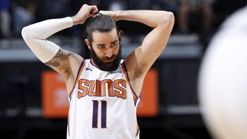 Ricky Rubio, durante la &uacute;ltima temporada con Phoenix Suns.