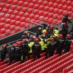 Entrenamiento policial en San Mamés