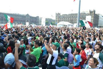 Así se vivió la derrota de la Selección Mexicana en el Zócalo de la CDMX