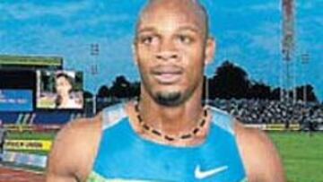 <b>EL MÁS RÁPIDO. </b>Asafa, tras ganar en la reunión de Londres.