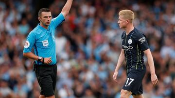 Problema para el City: De Bruyne, lesionado en la rodilla derecha