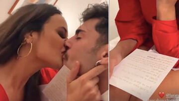 La emotiva carta de amor que Hugo le escribió a Lara antes de pedirle matrimonio