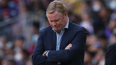 Koeman, durante el partido contra el Real Madrid.