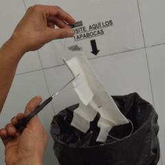 ¿Cómo depositar el tapabocas en la basura después de su uso?