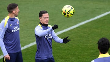 El jugador del Atlético de Madrid Giacomo Raspadori. EFE/ Kiko Huesca