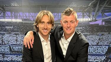 Luka Modric y Toni Kroos.