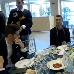 El Real Madrid celebró su tradicional comida de Navidad
