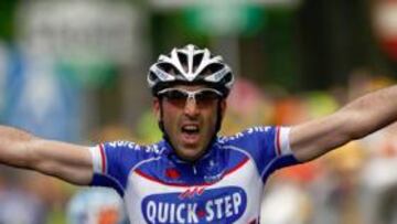 <b>VALIENTE. </b>Pineau se impuso a sus compañeros de escapada.