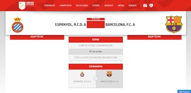 El Espanyol-Barcelona que iba a jugarse ante 200 espectadores