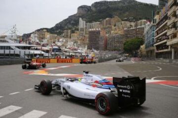 Felipe Massa en el circuito urbano de Mónaco durante el Gran Premio de  Fórmula Uno en Montecarlo.