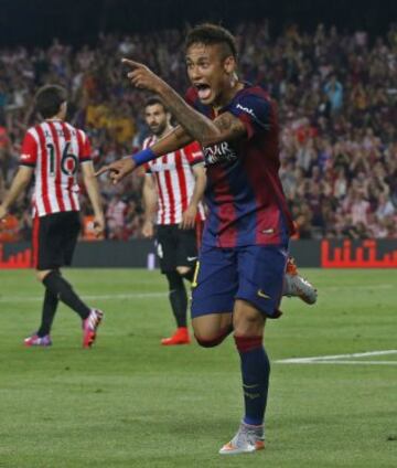 Neymar marcó el 0-2.