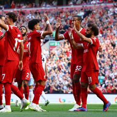 Szoboszlai sigue gustando, Salah sigue marcando