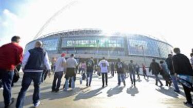 El mítico estadio de Wembley alberga los partidos de NFL en Londres.