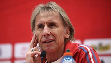 Futbol, Seleccion Chilena
El entrenador de la seleccion chilena Ricardo Gareca realiza nomina de jugadores y realiza punto de prensa en las dependencia de la ANFP, Santiago, Chile
8/3/2024
Javier Salvo/Photosport

Football, Chilean National Team
The coach of the Chilean national team Ricardo Gareca makes a list of players and holds a press point at the ANFP offices, Santiago, Chile.
25/1/2024
Javier Salvo/Photosport