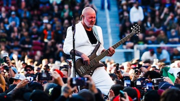 Bassist Sam Rivers of Limp Bizkit performs a show at Levi's Stadium in Santa Clara, Calif. on Friday, June 20, 2025. (Photo by Yalonda M. James/San Francisco Chronicle via Getty Images)