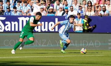 Cristian Gutiérrez en un partido contra el Huesca.