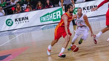 Llull, durante el partido